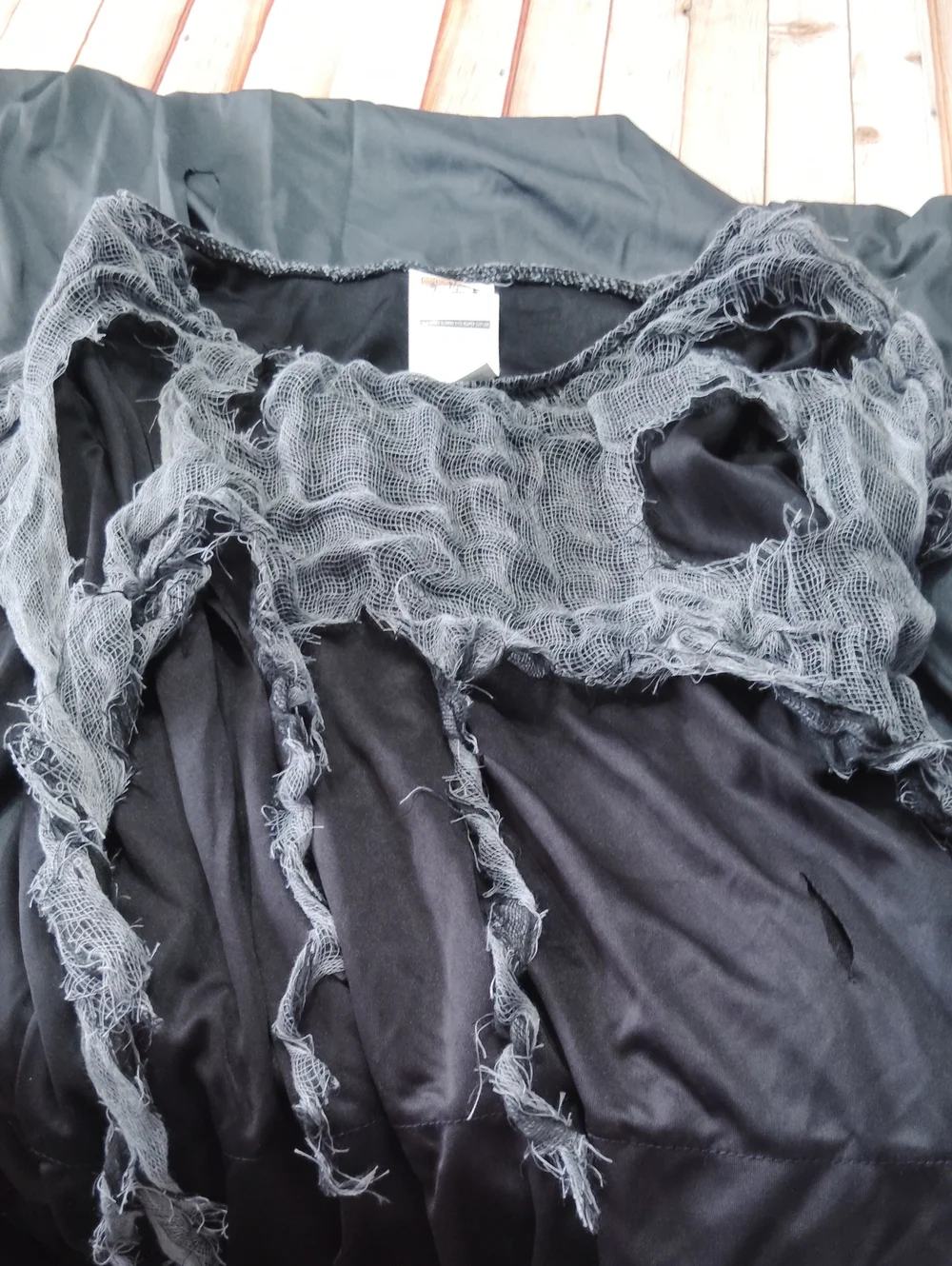 Kids Black Grim Reaper Costume with Glowing Eyes